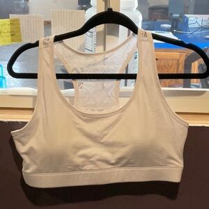 White Lace-Back Women's Bralette